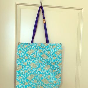 Handmade women cotton embroidery handbag